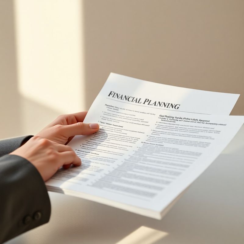 Detail rukou, které klidně obracejí stránky finančního plánu